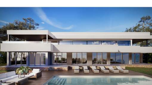 Nueva Villa con amplitud y vistas al mar en Sol de Mallorca Nueva Villa con amplitud y vistas al mar en Sol de Mallorca