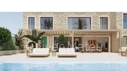 CASA MALLORQUINA TOTALMENTE REFORMADA CON PISCINA, TERRAZA-JARDÍN Y GARAGE EN SA CABANETA