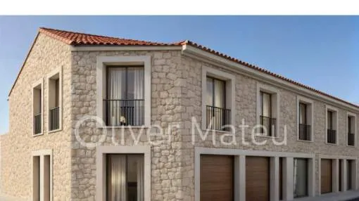 PEQUEÑA PROMOCIÓN DE TRES CHALETS ADOSADOS CON GARAGE Y PISCINA PRIVADA EN PORTOL