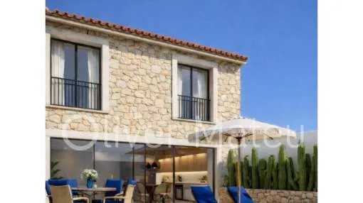 PEQUEÑA PROMOCIÓN DE TRES CHALETS ADOSADOS CON GARAGE Y PISCINA PRIVADA EN PORTOL