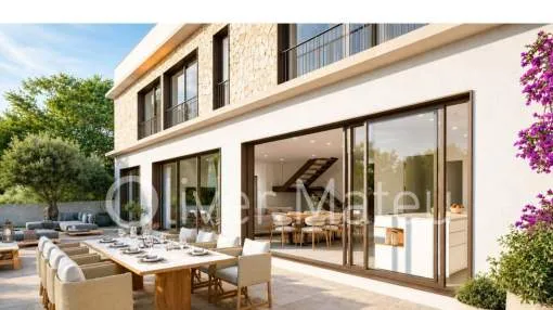 CHALET UNIFAMILIAR CON PISCINA, TERRAZAS Y GARAJE EN SA VINYA DE SON VERI