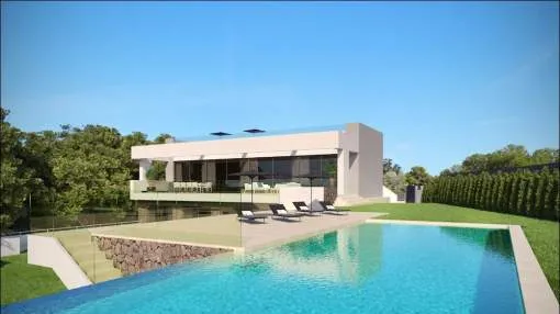 En construcción: Villa de lujo en la mejor ubicación en Nova Santa Ponsa En construcción: Villa de lujo en la mejor ubicación en Nova Santa Ponsa