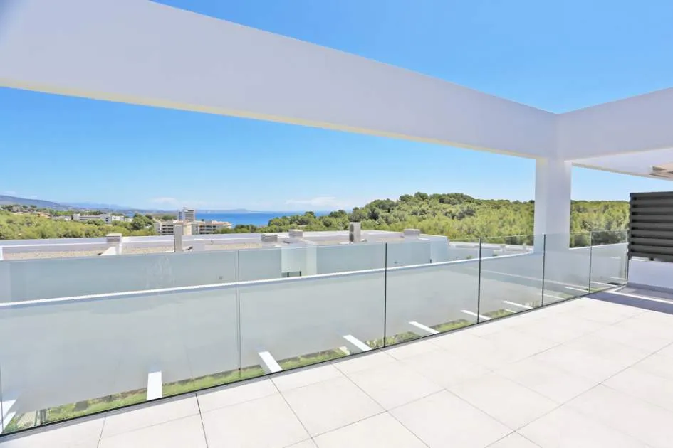 Casa adosada de obra nueva con espectacular vista al mar en Cala Vinyas