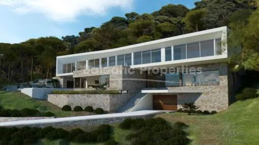 Impresionante proyecto de villa moderna en venta en Sol de Mallorca