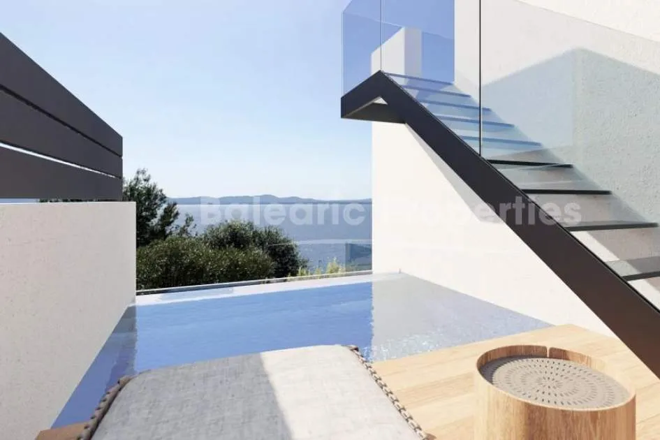 Espectacular villa nueva con vistas al mar en venta en Alcudia, Mallorca
