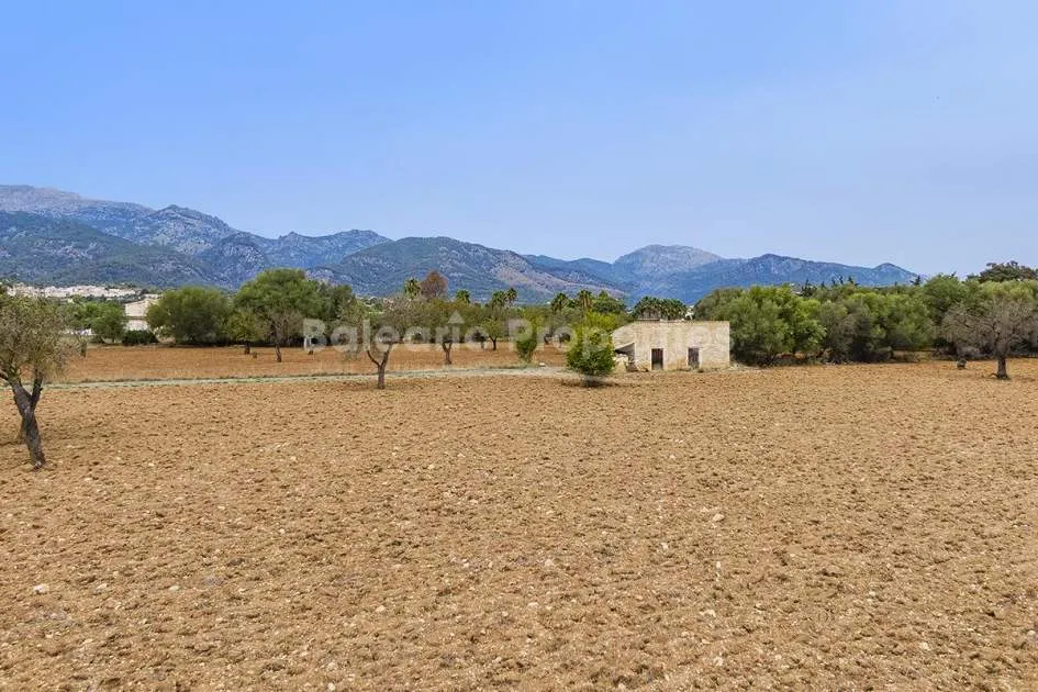 Terreno rural con fabulosas vistas a la montaña, en venta en Selva, Mallorca