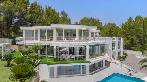 Increíble villa de lujo en venta con vistas al campo de golf en Son Vida, Mallorca