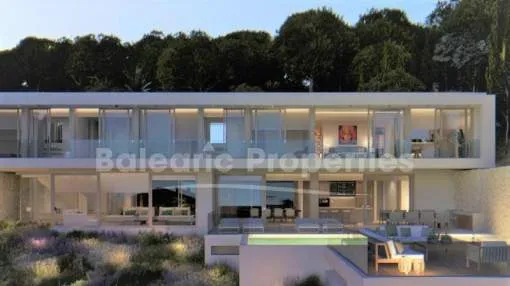 Villa de diseño a estrenar con vistas al mar en venta en Portals Nous, Mallorca