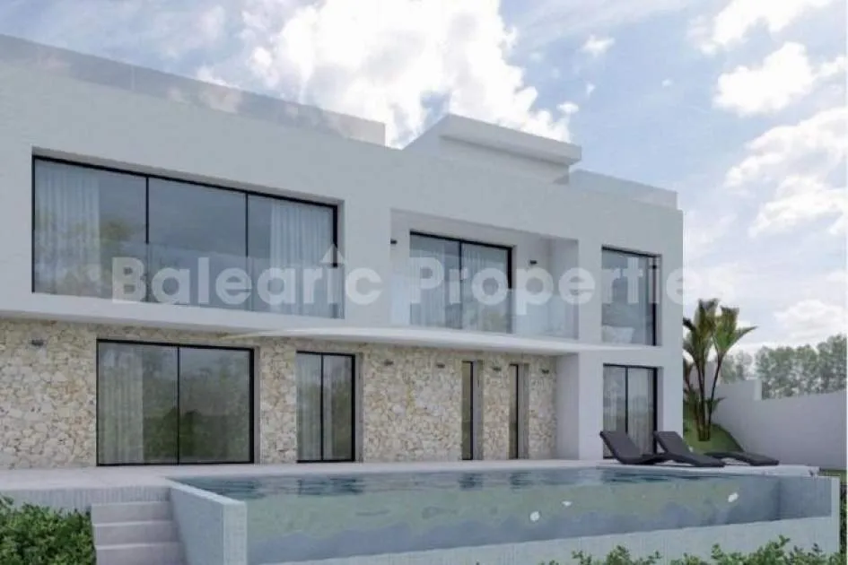Moderno proyecto de villa en venta en una prestigiosa zona de Andratx, Mallorca
