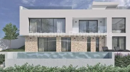 Moderno proyecto de villa en venta en una prestigiosa zona de Andratx, Mallorca