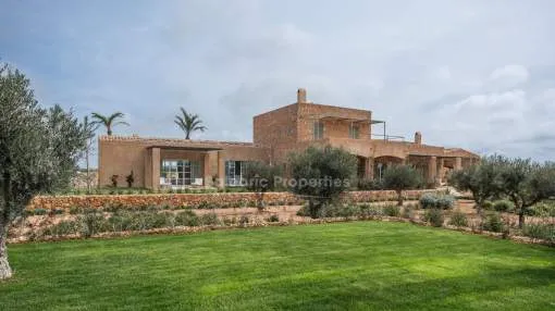 Elegante villa nueva en venta en el tranquilo campo de Sa Rapita, Mallorca