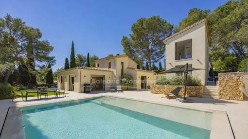 Exclusiva villa de lujo con piscina y casa de invitados en venta en Pollensa, Mallorca