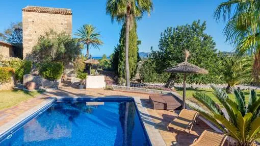 Villa de campo con proyecto y licencia en venta en Alcudia, Mallorca