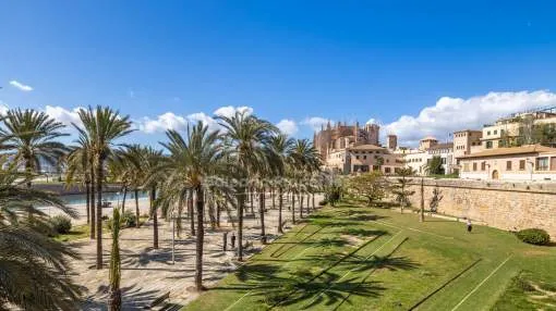Apartamento con vistas al mar en venta en el prestigioso casco antiguo de Palma, Mallorca