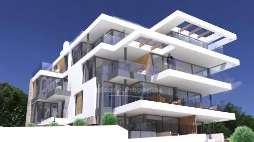 Apartamentos de nueva construcción con vistas al mar en venta en Sant Agusti, Mallorca