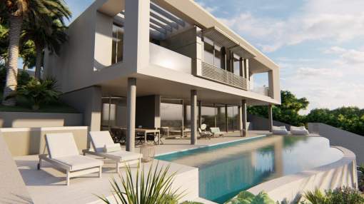 Se vende villa contemporánea con vistas al mar en Portals Nous, Mallorca Se vende villa contemporánea con vistas al mar en Portals Nous, Mallorca