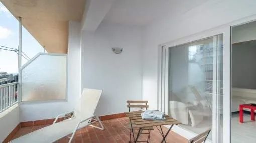 Luminoso apartamento recientemente reformado con vistas al mar en la Playa de Palma