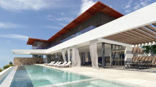 Nuevo proyecto de chalets con vistas al mar en Cala Vinyas Nuevo proyecto de chalets con vistas al mar en Cala Vinyas