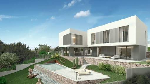 Moderno chalet de construcción nueva en una zona envidiable de Santa Ponsa Moderno chalet de construcción nueva en una zona envidiable de Santa Ponsa