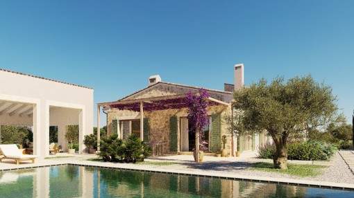 Moderna finca nueva con piscina y fantásticas vistas a las montañas y al parque natural de Cala Mondragó Moderna finca nueva con piscina y fantásticas vistas a las montañas y al parque natural de Cala Mondragó