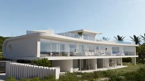 Impresionante y lujoso chalet de nueva construcción con un diseño espectacular en primera línea de mar en Porto Cristo