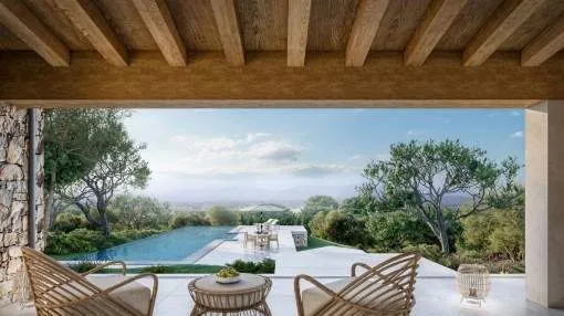 Proyecto de construcción aprobado con una vista despejada de Palma en S'Aranjassa