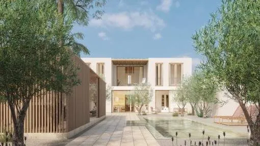 Casa de pueblo en Santanyí con amplio jardín y proyecto aprobado para reformarla y construir una piscina