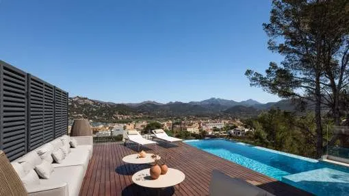 Elegante villa de nueva construcción con vistas al puerto de Port d'Andratx