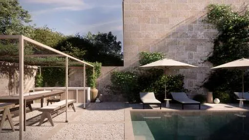 Proyecto de adosado con gran jardín, piscina, garaje y vistas en Lloret De Vista Alegre