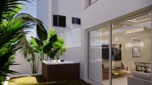 Ático Dúplex en Colonia de Sant Jordi con Piscina Privada y Terraza en la Azotea