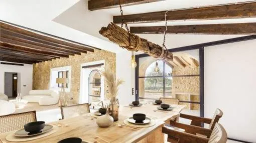 Majestic 15th-century Mallorcan estate with a pool and exclusive spa area between Inca and Llubi