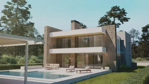 Impresionante villa independiente de nueva construcción a la venta en el Puerto de Pollença.