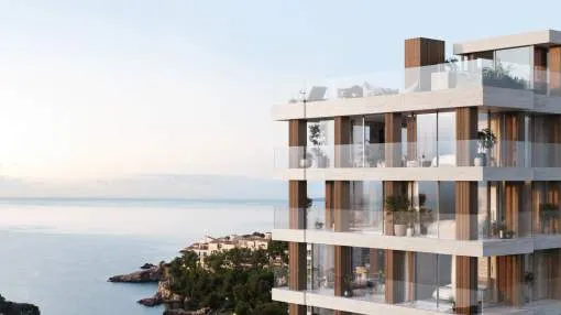 Apartamento de lujo de nueva construcción con piscina privada y vistas al mar en Bendinat