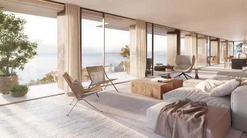 Apartamento de lujo de nueva construcción con sensacionales vistas al mar en Bendinat