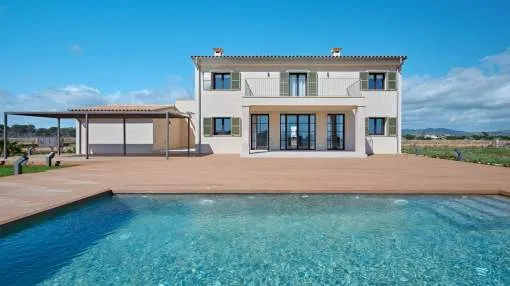 Nueva villa de estilo mediterráneo con vistas al mar en Porto Cristo