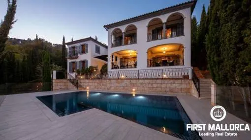 Villa Mediterránea en el exclusivo Anchorage Hills de Bendinat con maravillosas vistas