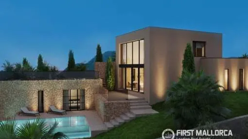 Villa en construcción en Son Gual – Villa exclusiva con vistas espectaculares, lista para ser terminada