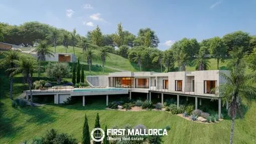 Parcela edificable con licencia en entorno privilegiado en Bendinat