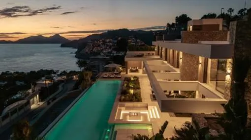 Espectacular villa de lujo de nueva construcción con vistas al mar en Puerto de Andratx.