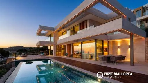 Exclusiva villa de diseño en Cala Marmacen - Una de las ubicaciones más privilegiadas de Port Andratx