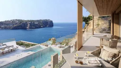 Exclusiva villa de lujo en primera línea de mar en construcción en Port Andratx