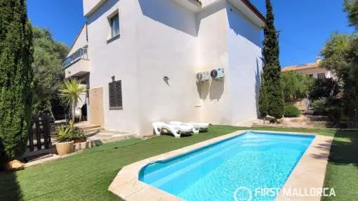 Planta baja amueblada con piscina privada en Son Bieló
