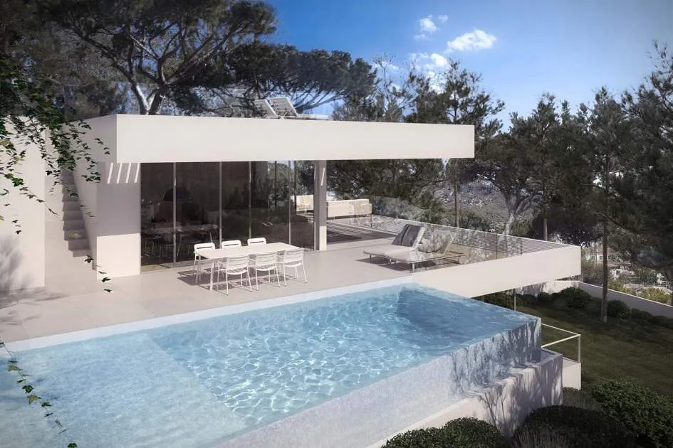 Parcela con vistas al mar y licencia de obras