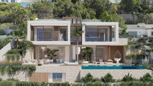 Cala Llamp – Solar con licencia de obra concedida y vistas panorámicas y al mar