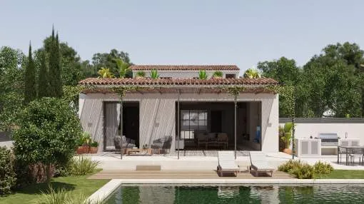Moderna villa de lujo en zona residencial Moderna villa de lujo en zona residencial
