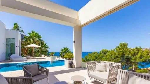 Cala Llamp: Chalet de nueva construcción con fantásticas vistas al mar